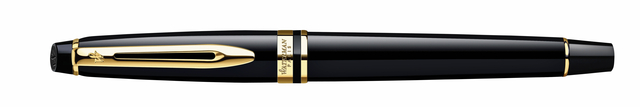Rollerpen Waterman Expert black lacquer GT fijn — Foto 2 van 2