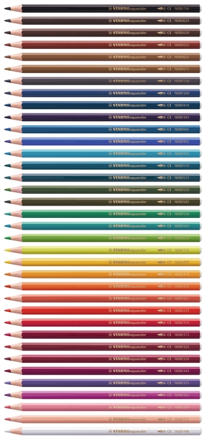 Kleurpotloden STABILO 1636 aquacolor Arty assorti etui à 36 stuks — Foto 2 van 2