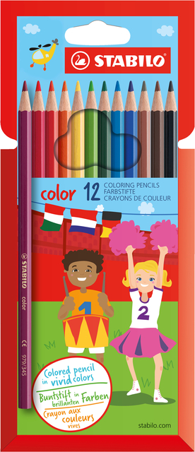 Kleurpotloden STABILO 979 color assorti kartonnen etui à 12 stuks afbeelding