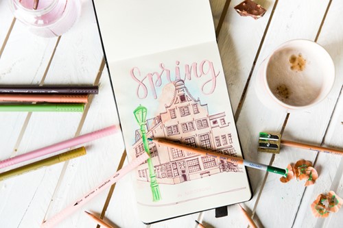 Kleurpotloden Bruynzeel Design met luxe bewaardoos aquarel ass 24st-2