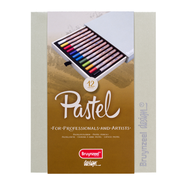 Kleurpotloden Bruynzeel 8840 Design pastel 12stuks assort afbeelding