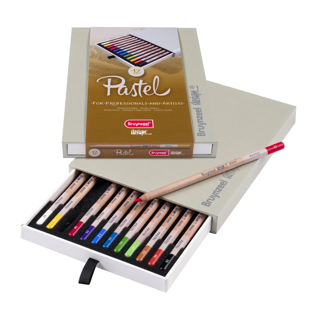 Kleurpotloden Bruynzeel 8840 Design pastel 12stuks assort — Foto 2 van 2