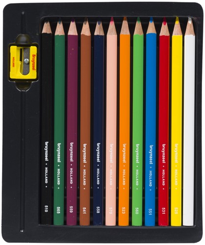 Kleurpotloden Bruynzeel Kids Triple assorti 12 stuks-2