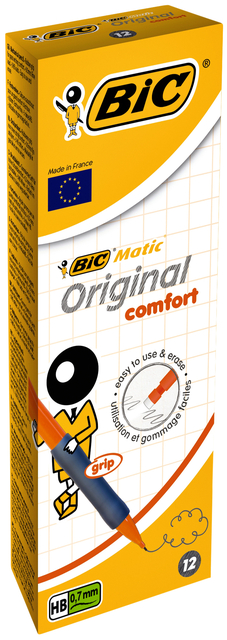 Vulpotlood Bic Matic original comfort grip HB 0.7mm afbeelding