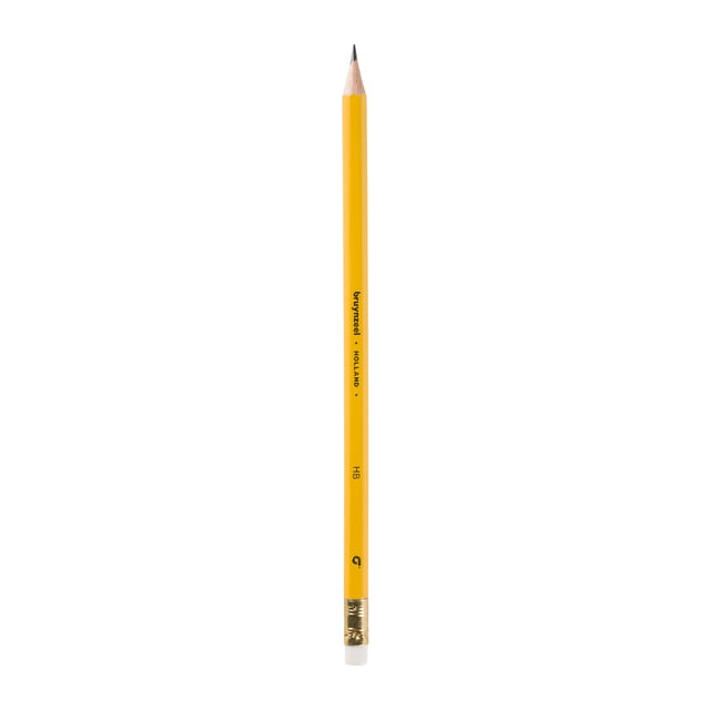 Potlood Bruynzeel 1705K Burotek HB met gum afbeelding