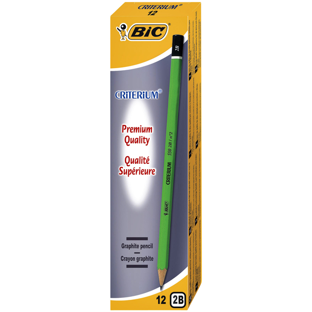 Potlood Bic Criterium 550 zeshoekig 2B — Foto 2 van 2