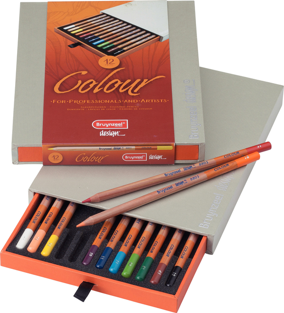 Kleurpotlood Bruynzeel Design set à 12 stuks assorti afbeelding