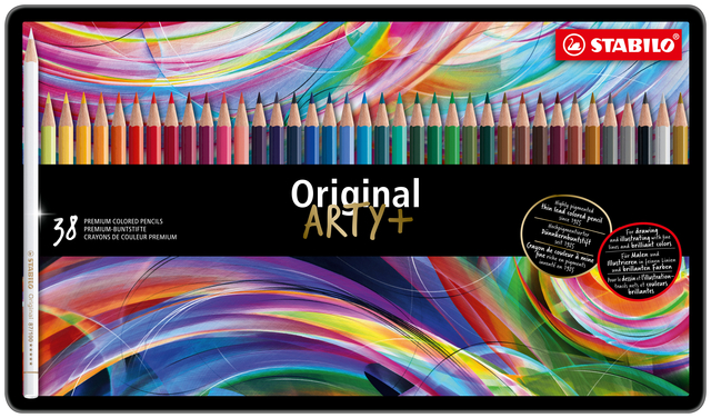 Kleurpotloden STABILO 8778 Original Arty assorti blik à 38 stuks afbeelding