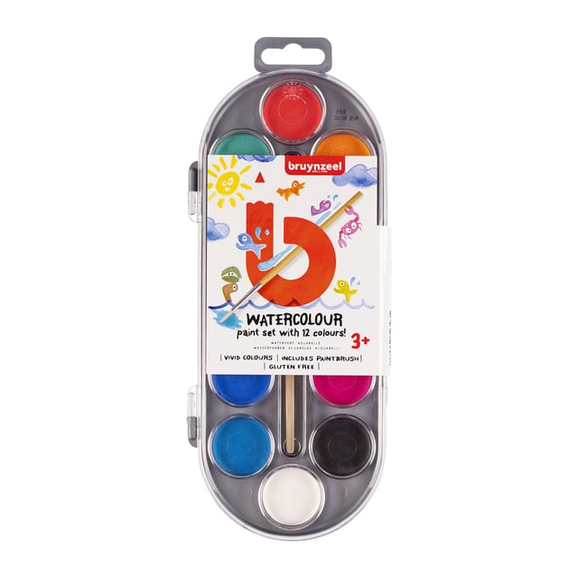 Verfdoos Bruynzeel Kids 12 kleuren afbeelding