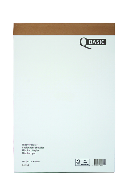 Flipoverpapier Qbasic 65x95cm 20vel opgerold