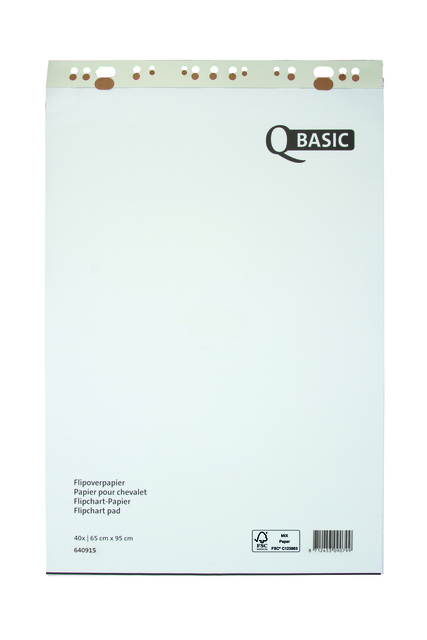 Flipoverpapier Qbasic 65x95cm 20vel opgerold — Foto 2 van 2