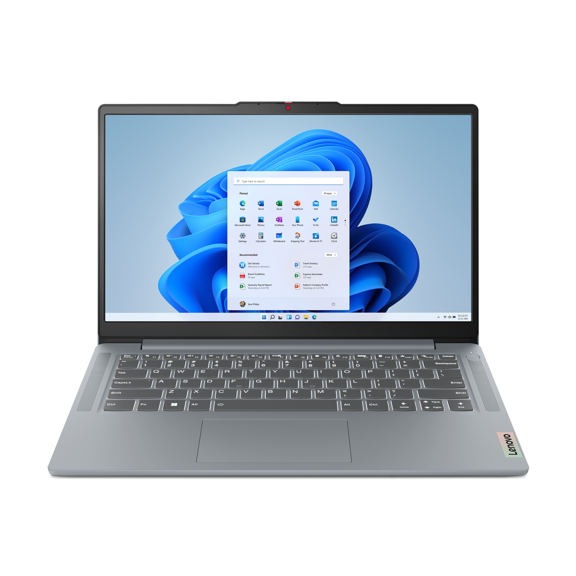 Lenovo IdeaPad 3 AMD Ryzen™ 5 7520U Laptop 35,6 cm (14") Full HD 16 GB LPDDR5-SDRAM 512 GB SSD Wi-Fi 6 (802.11ax) Windows 11 Home Grijs afbeelding