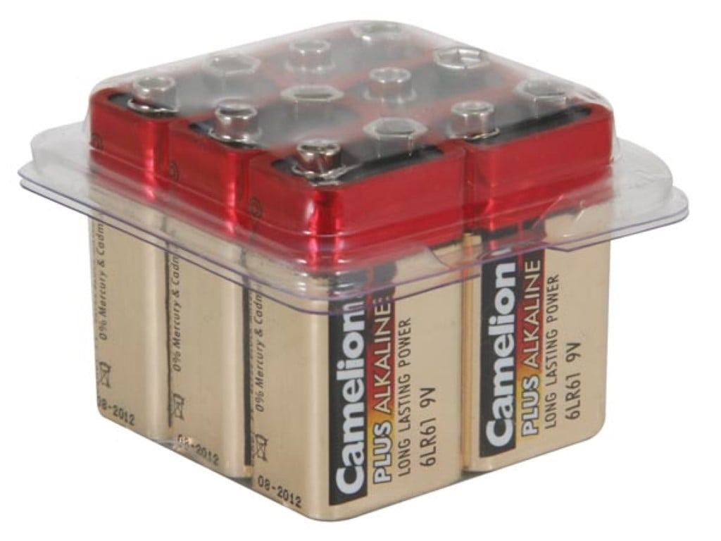 ALKALINE E-BLOK 9V-500mAh (6 st./doos) afbeelding