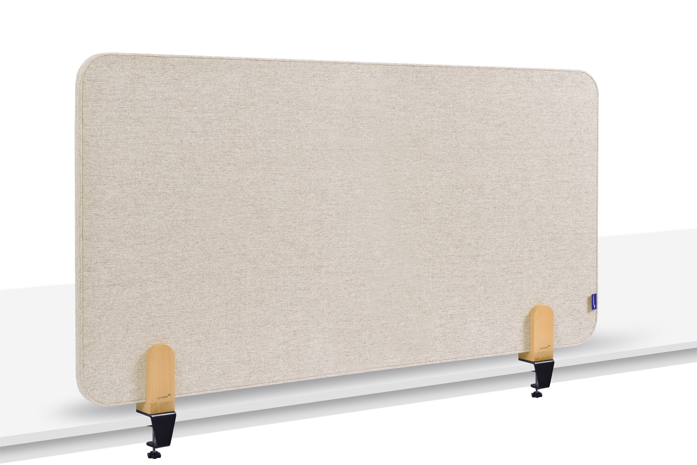 Legamaster ELEMENTS bureauscherm akoestisch 60x120cm beige klemmen afbeelding