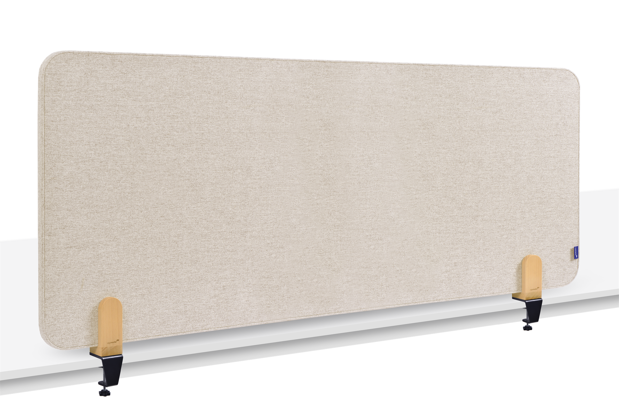 Legamaster ELEMENTS bureauscherm akoestisch 60x160cm beige klemmen afbeelding