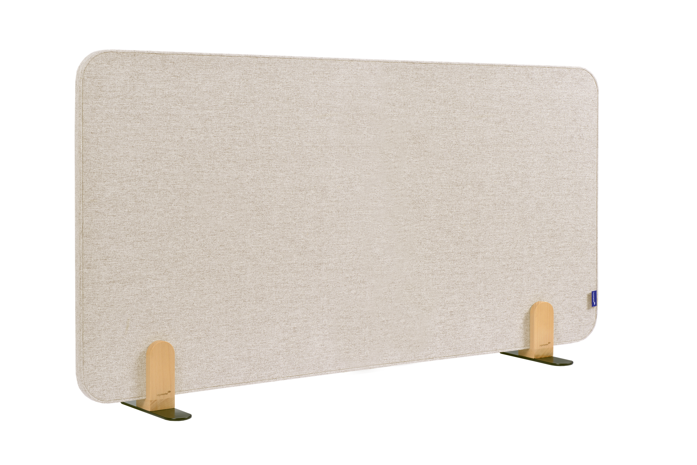 Legamaster ELEMENTS bureauscherm akoestisch 60x120cm beige houders afbeelding