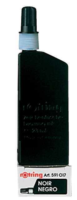 Tekeninkt rOtring 591017 flacon 23ml zwart afbeelding