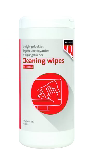 Beeldschermdoekjes Quantore dispenser 100 stuks afbeelding