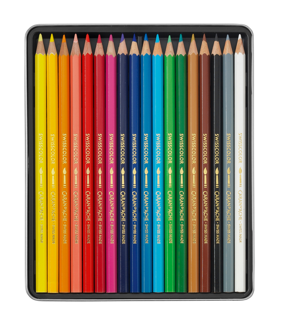 Kleurpotloden Caran d'Ache Swisscolor aquarel 18 stuks assorti — Foto 2 van 2
