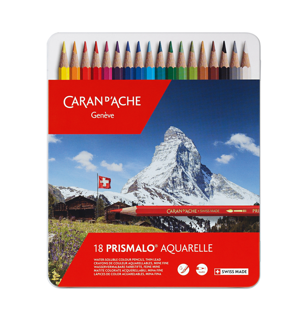 Kleurpotloden Caran d&apos;Ache Prismalo 18 stuks assorti afbeelding