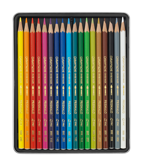 Kleurpotloden Caran d'Ache Prismalo 18 stuks assorti — Foto 2 van 2