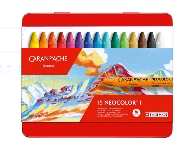 Waskrijt Caran d&apos;Ache neocolor-I 15 stuks assorti afbeelding