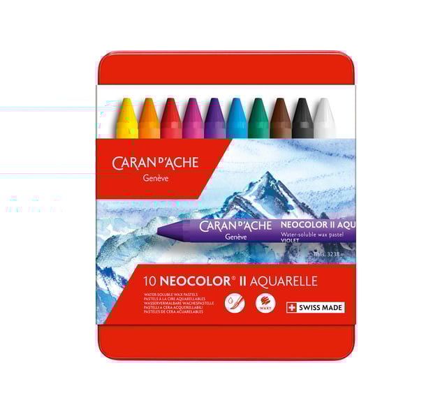Waskrijt Caran d&apos;Ache neocolor-II 10 stuks assorti afbeelding