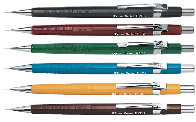 Vulpotlood Pentel P203 2B 0.3mm bruin — Foto 2 van 2