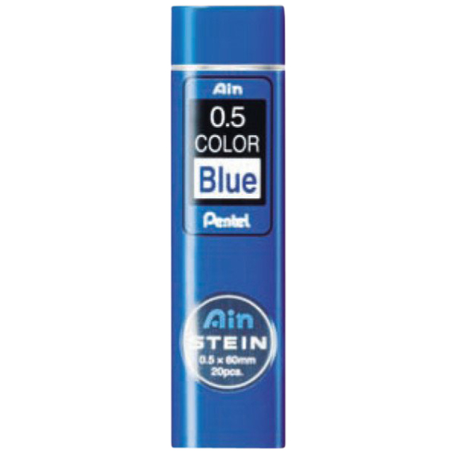 Potloodstift Pentel Ain Stein HB 0.5mm blauw koker à 20 stuks afbeelding