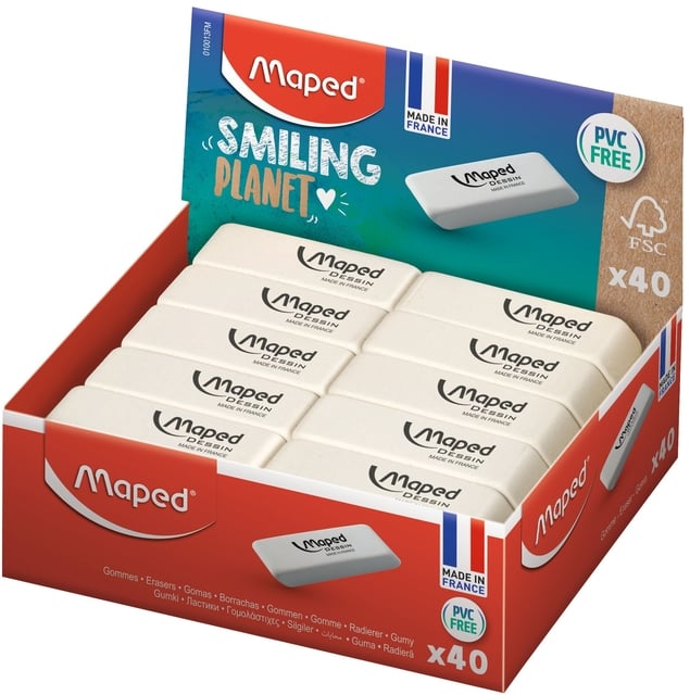 Gum Maped Smiling Planet Dessin wit afbeelding