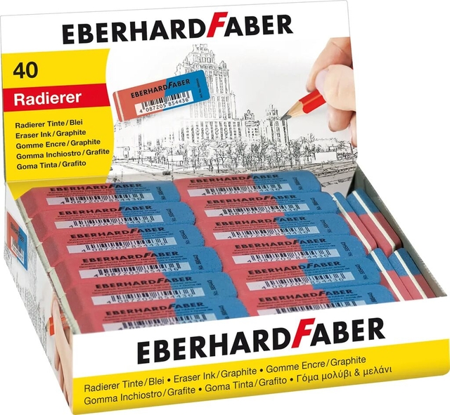 Gum Eberhard Faber EF-585443 potlood/inkt rood/blauw — Foto 2 van 2