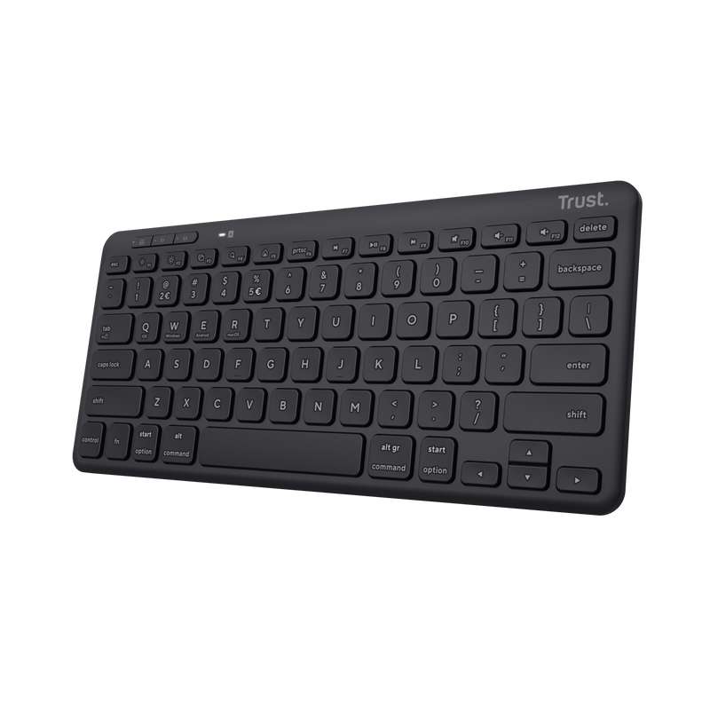 Trust Lyra toetsenbord Universeel RF-draadloos + Bluetooth QWERTY Amerikaans Engels Zwart afbeelding