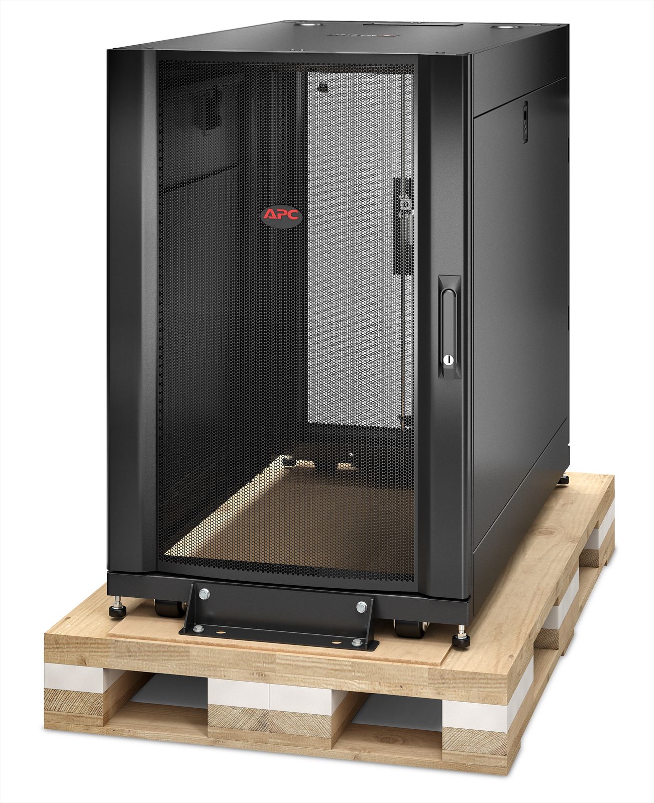 APC NetShelter SX AR3106SP 18U 600mm(b) x 1070mm(d) 19" IT rack met zijpanelen, Shock packaging afbeelding