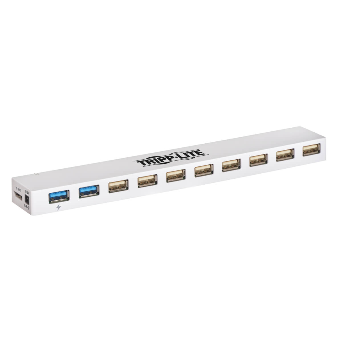 Tripp Lite U360-010C-2X3 interface hub USB 3.2 Gen 1 (3.1 Gen 1) Micro-B 5000 Mbit/s Wit afbeelding