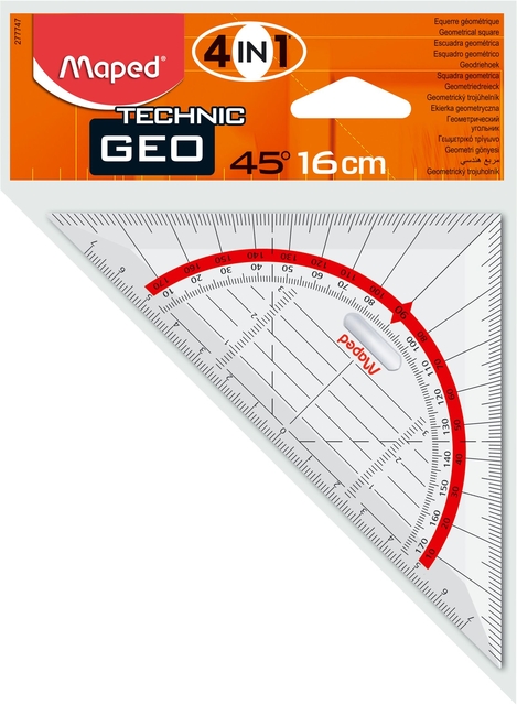 Geodriehoek Maped Technic 16cm afbeelding