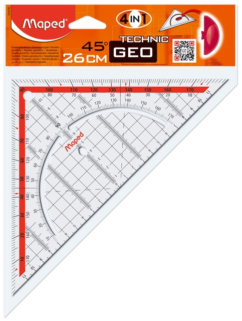 Geodriehoek Maped Technic 26cm afbeelding