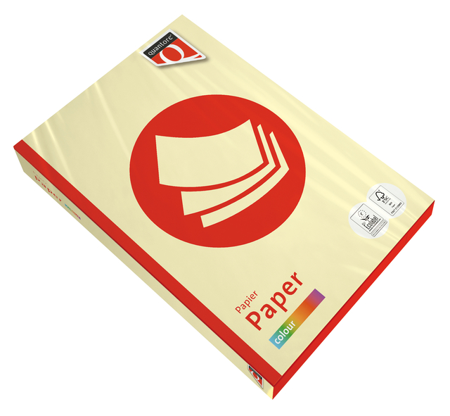 Kopieerpapier Quantore Colour A4 160gr kanariegeel 250 vel afbeelding