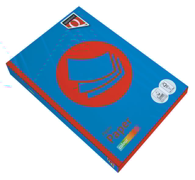 Kopieerpapier Quantore Colour A4 120gr diepblauw 250 vel afbeelding