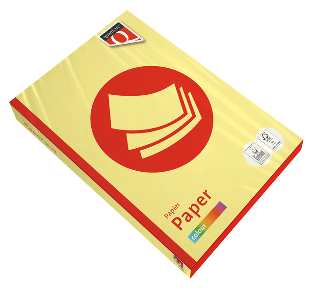 Kopieerpapier Quantore Colour A4 120gr geel 250 vel afbeelding