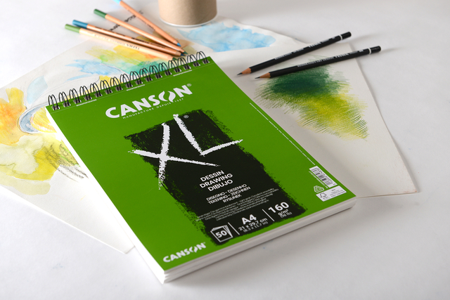 Tekenblok Canson XL Dessin A3 160gr spiraal 50 vel — Foto 2 van 2
