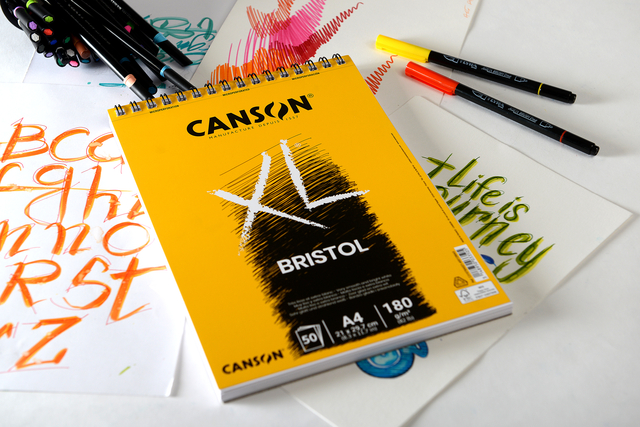 Tekenblok Canson XL Bristol A4 50 vel 180gr — Foto 2 van 2