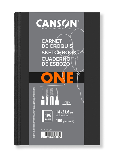 Tekenboek Canson Art Dummy 140x216mm 100gr 100 vel
