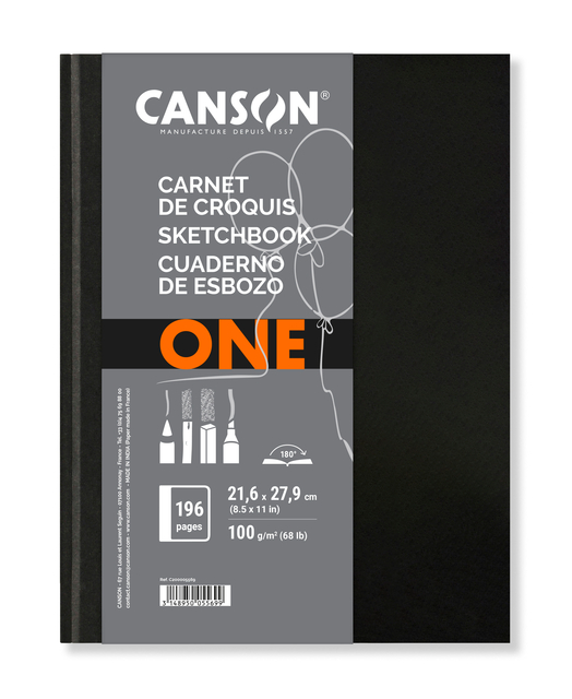 Tekenboek Canson Art Dummy 216x279mm 100gr 98 vel