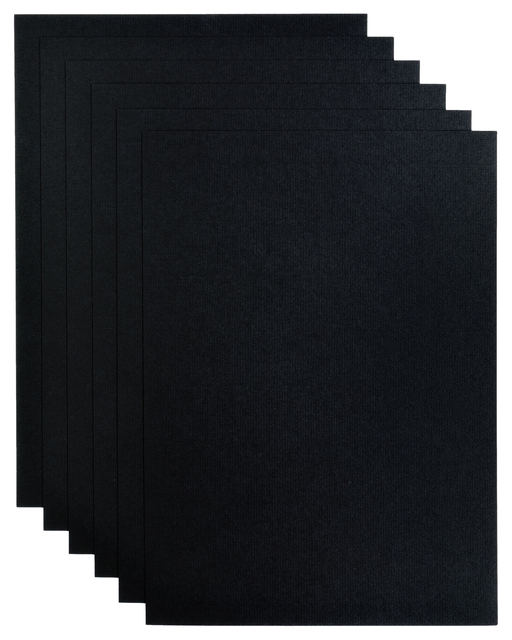 Kopieerpapier Papicolor A4 200gr 6 vel ravenzwart afbeelding