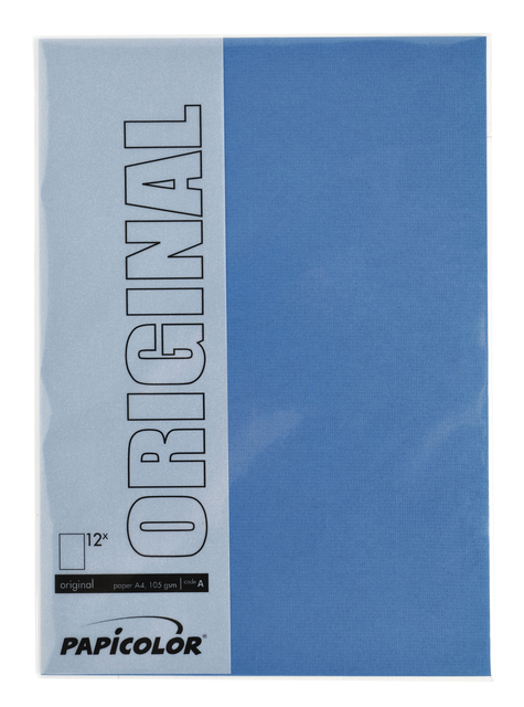 Kopieerpapier Papicolor A4 100gr 12 vel donkerblauw — Foto 2 van 2