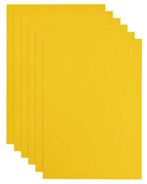 Kopieerpapier Papicolor A4 200gr 6 vel dottergeel afbeelding