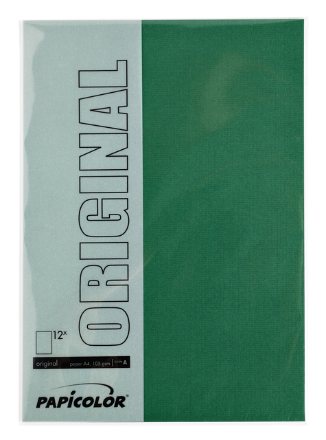 Kopieerpapier Papicolor A4 100gr 12 vel dennengroen — Foto 2 van 2