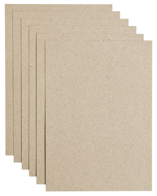Kopieerpapier Papicolor A4 220gr 6 vel kraft grijs afbeelding