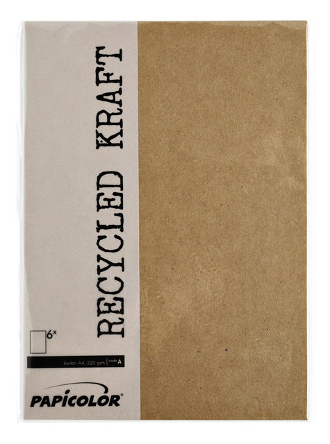 Kopieerpapier Papicolor A4 100gr 12 vel kraft bruin — Foto 2 van 2