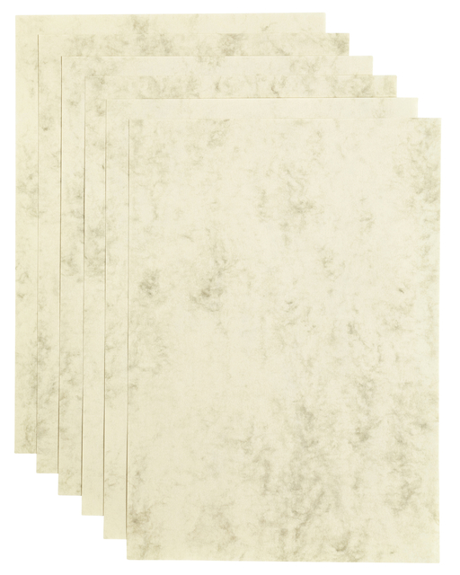 Kopieerpapier Papicolor A4 90gr 12 vel marble ivoor afbeelding